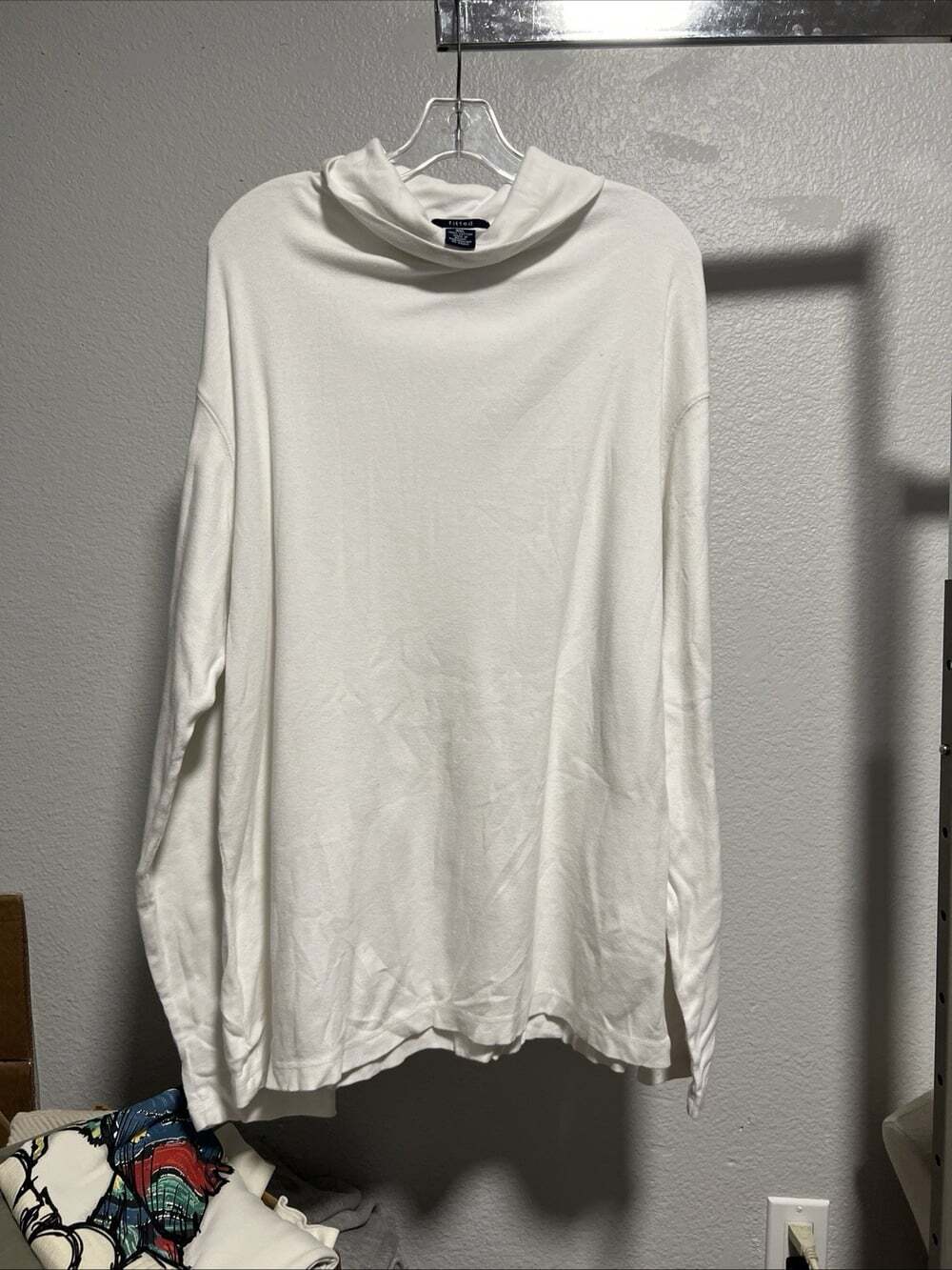 Vintage 90s Gap Turtle Neck Long Sleeve Shirt Heavy 100% Cotton - Size XXL